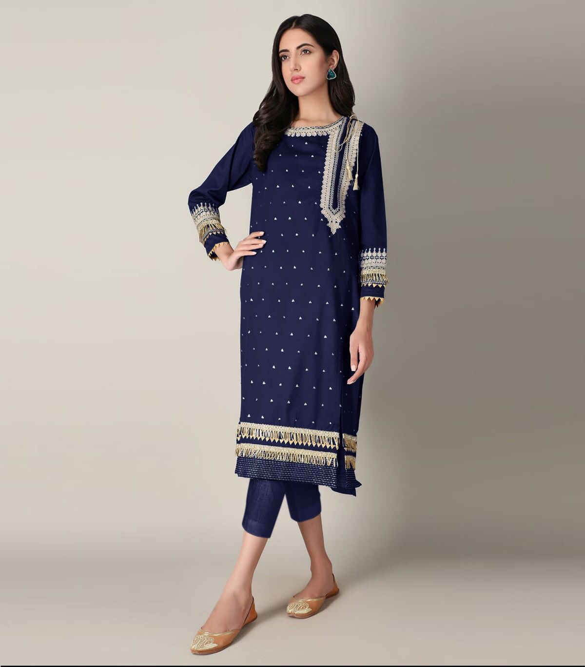 Side Dori Full EMB 2-Piece Suit