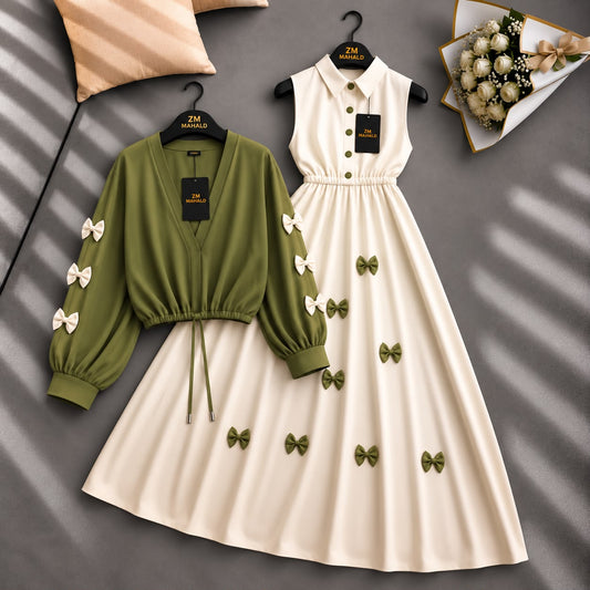 Wine Bow Classic Embellished Maxi