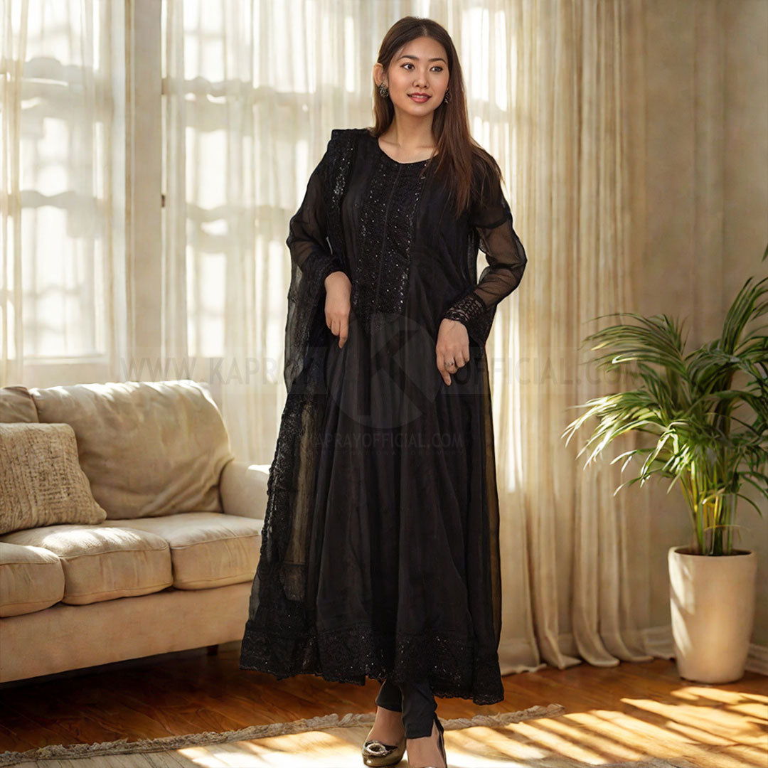 ReadyMade 3 Piece Sequence Embroidered Suit K2