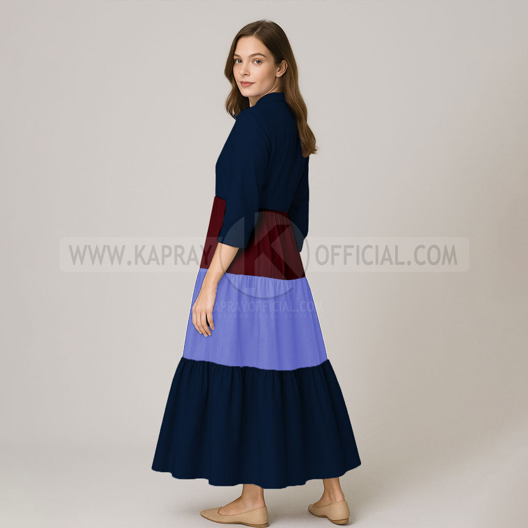 Elegant Multi Color Front Open Abaya FrocK