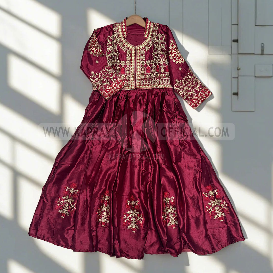 Koti Maxi Silk Embroidery