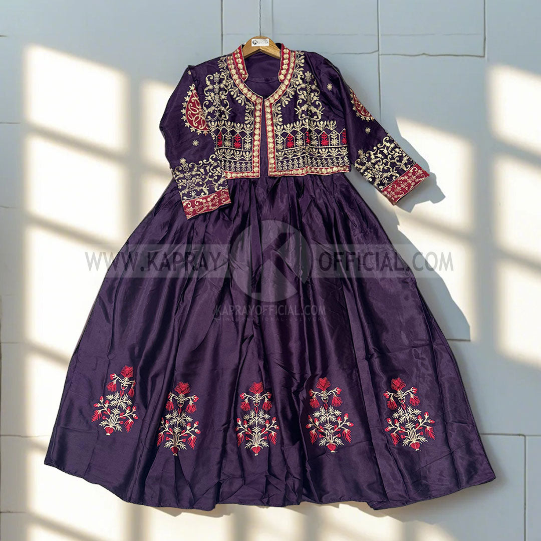 Koti Maxi Silk Embroidery