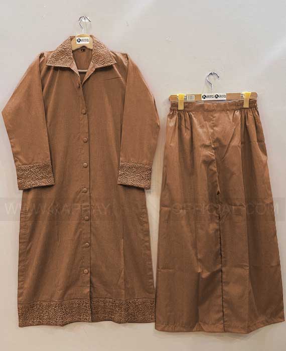 Embroidered Cot'sWool Kurti with Two Side Pockets