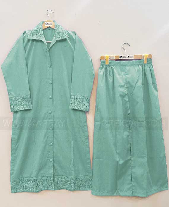 Embroidered Cot'sWool Kurti with Two Side Pockets