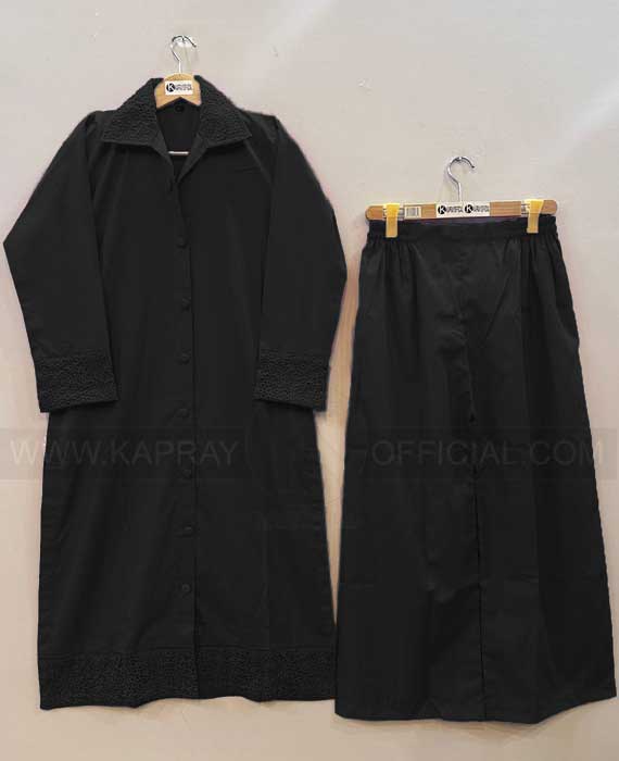 Embroidered Cot'sWool Kurti with Two Side Pockets