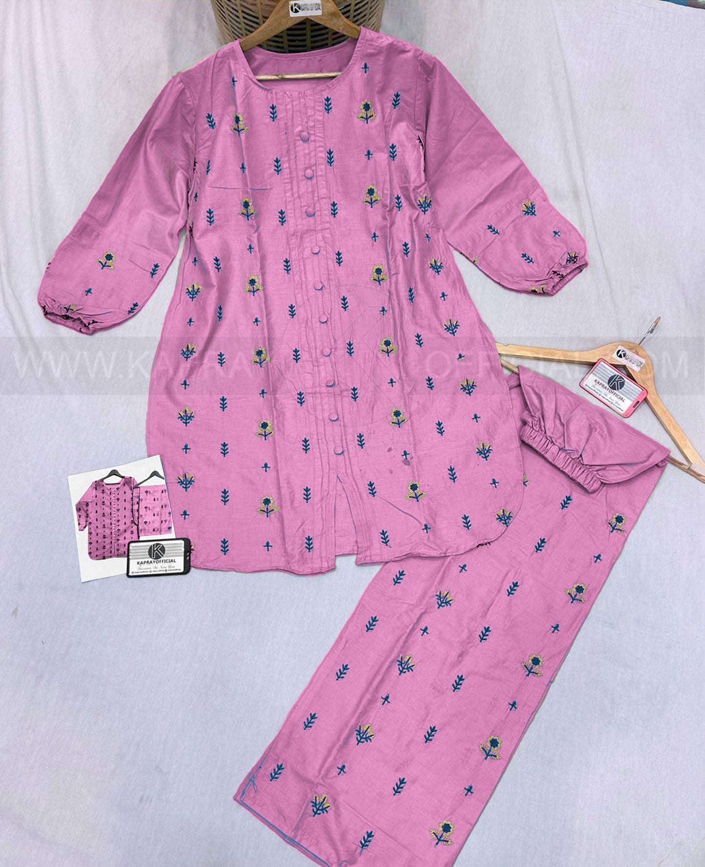 Beautiful Embroidered Shirt + Trouser