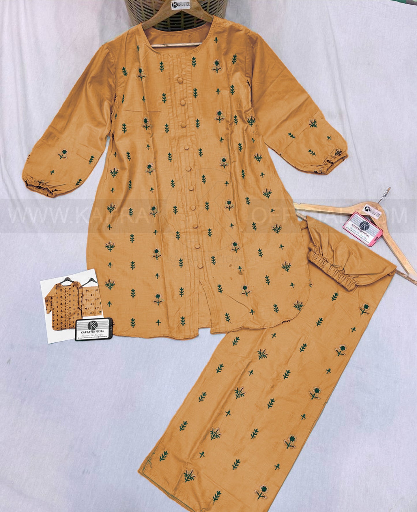 Beautiful Embroidered Shirt + Trouser