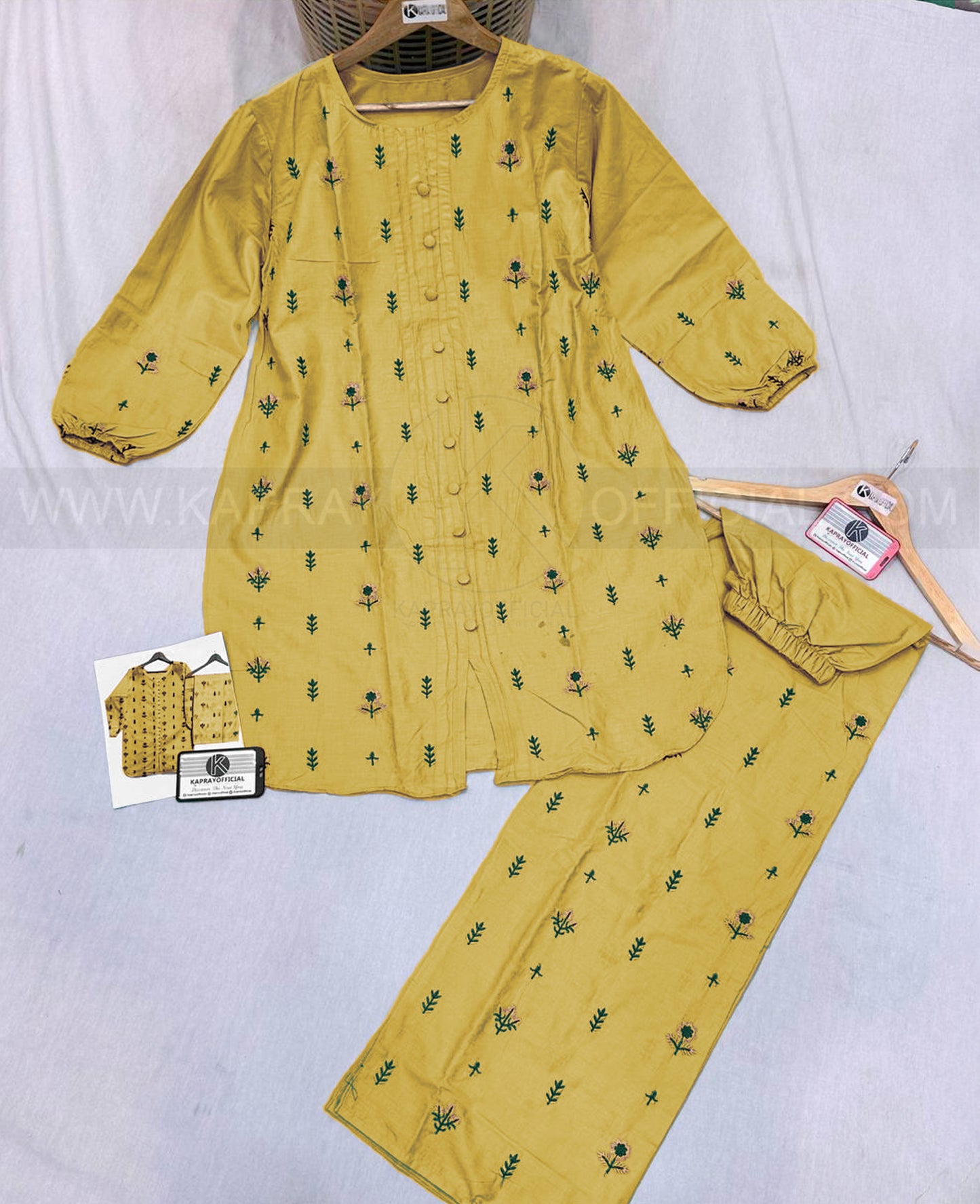 Beautiful Embroidered Shirt + Trouser