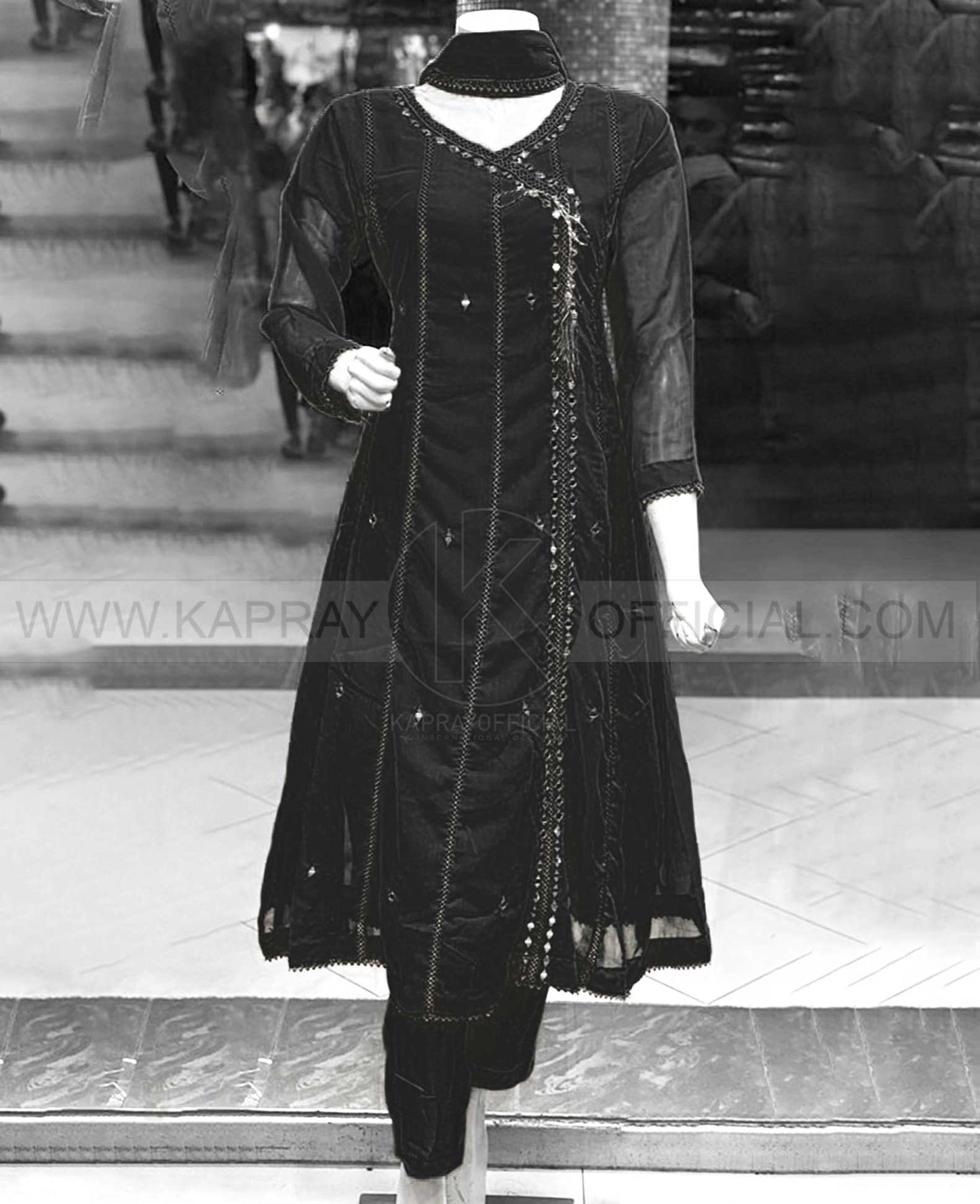 New Angrakha Style 3 Piece Suit