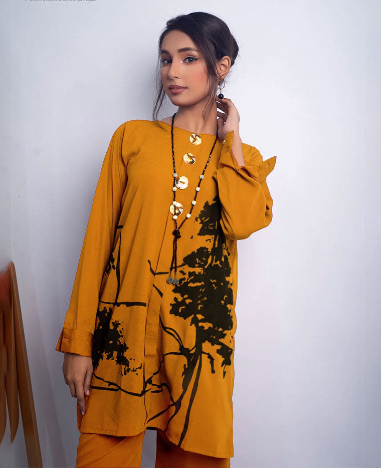 Block Print 2-Piece Suit K-1
