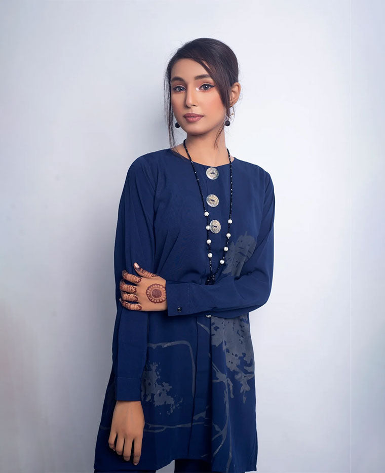 Block Print 2-Piece Suit K-1
