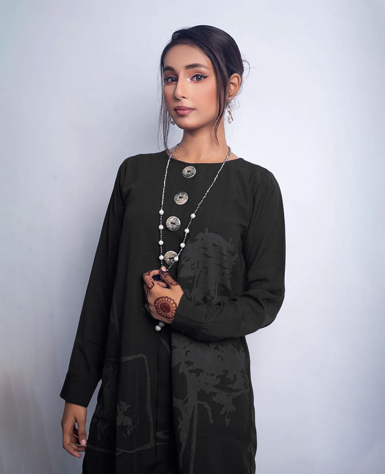 Block Print 2-Piece Suit K-1