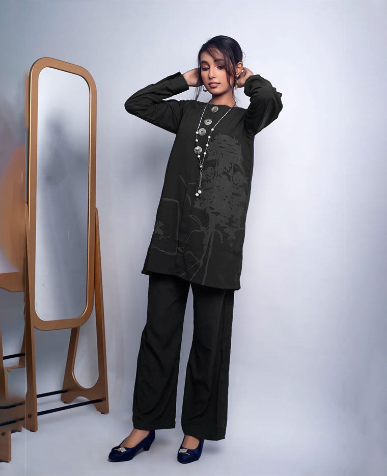 Block Print 2-Piece Suit K-1