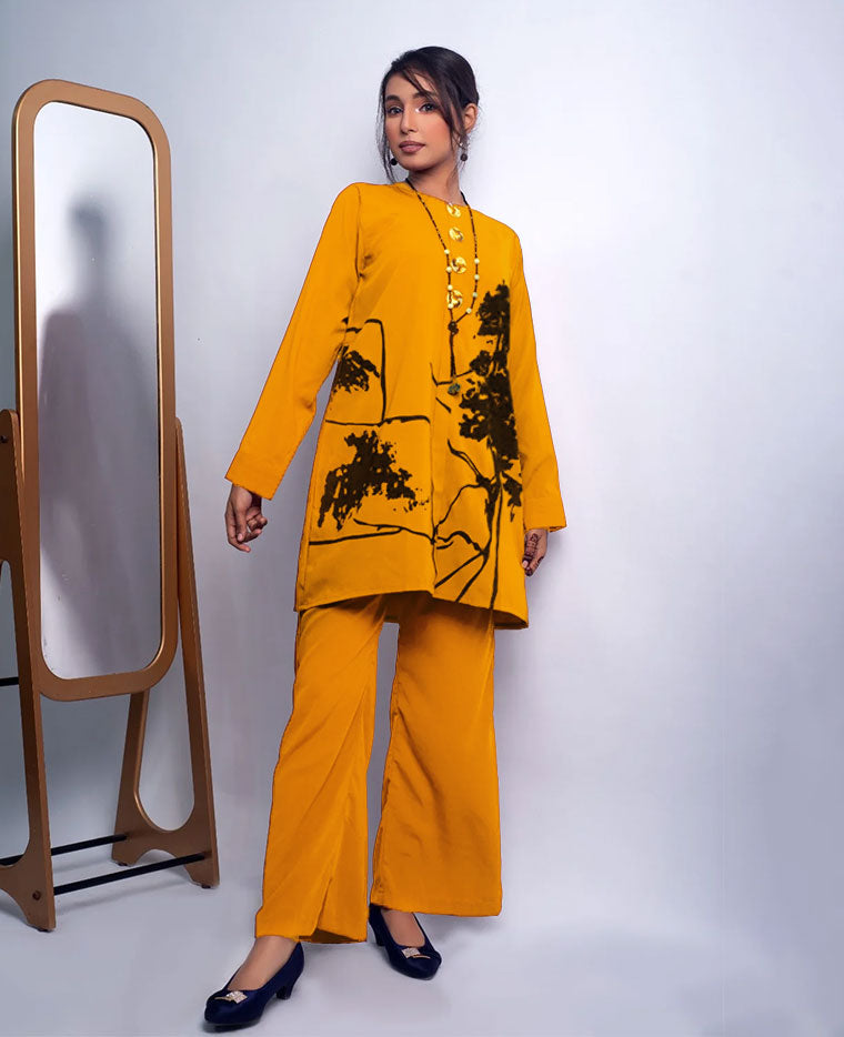 Block Print 2-Piece Suit K-1