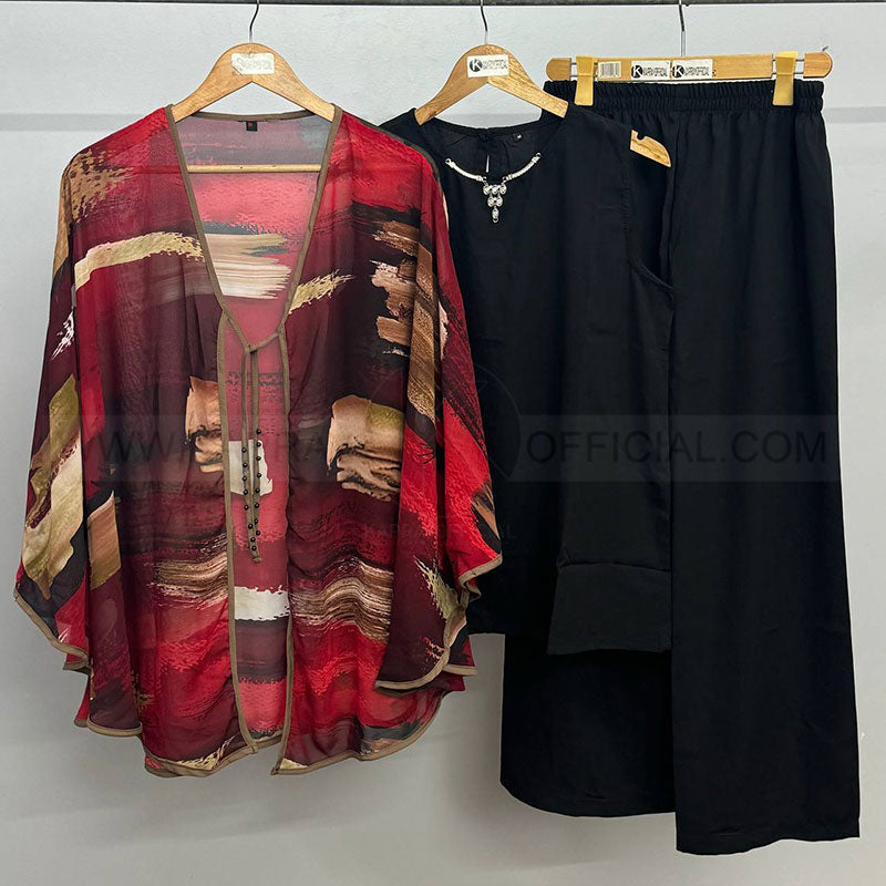 Bat-Wing Shrug 3 Pieces Suite