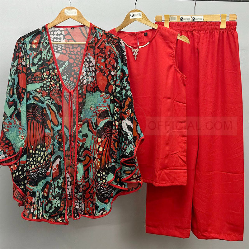 Bat-Wing Shrug 3 Pieces Suite