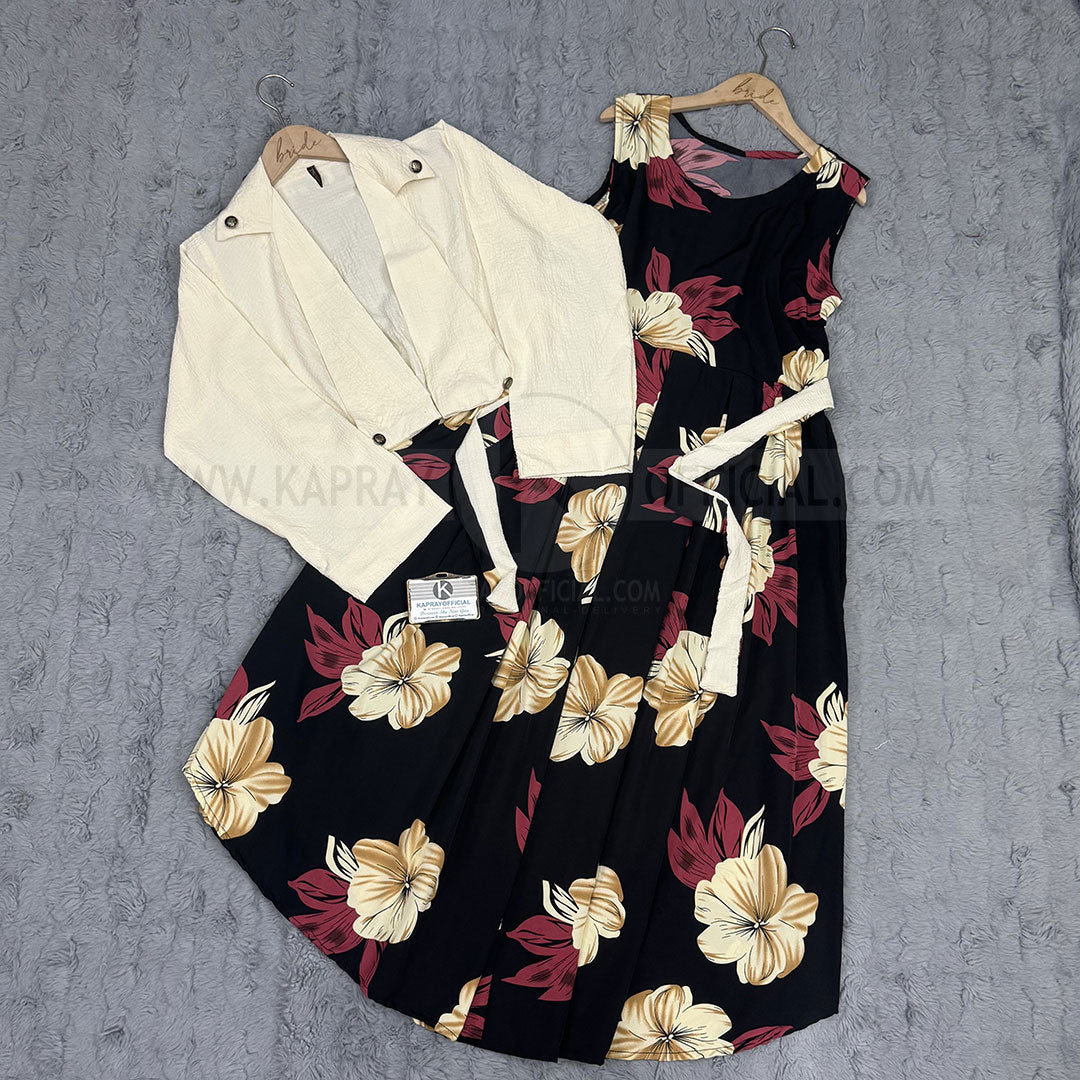 Elegant Cote Maxi Dress K90
