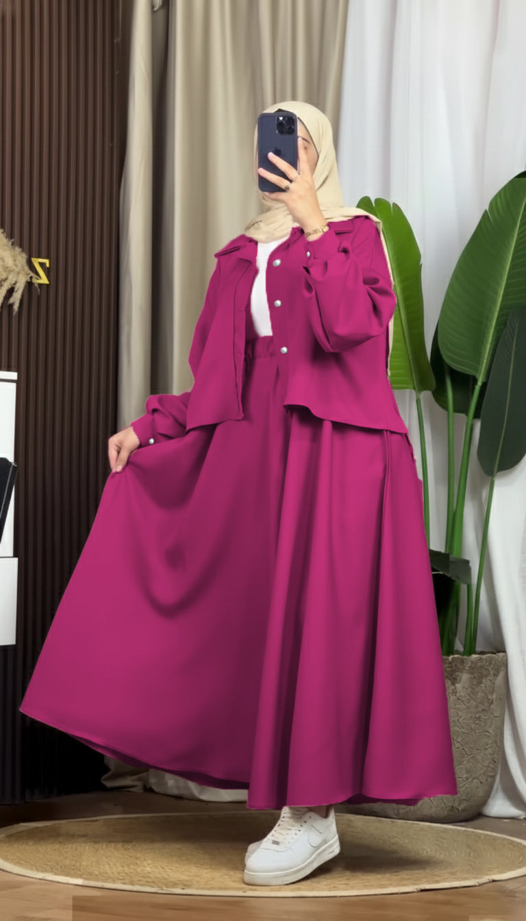 Mint Luxe Korean Georgette Dress With Inner