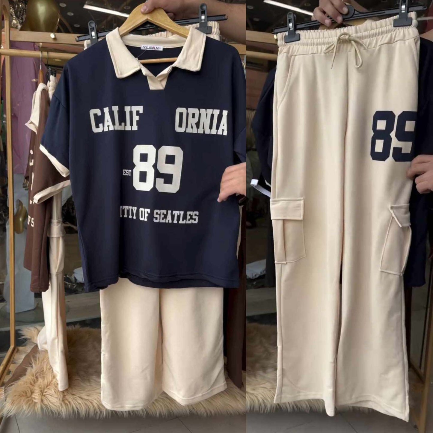 Women’s Cali-89 Collar Cargo Style Western 2-Pcs