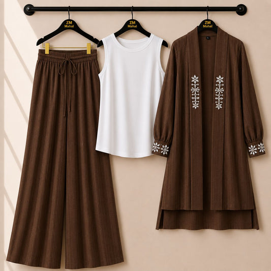 Haya Luxe Handwork Luxury 3Pc Co-ord