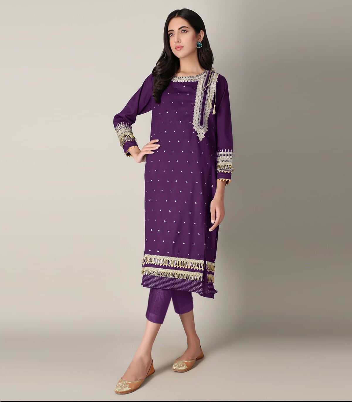 Side Dori Full EMB 2-Piece Suit