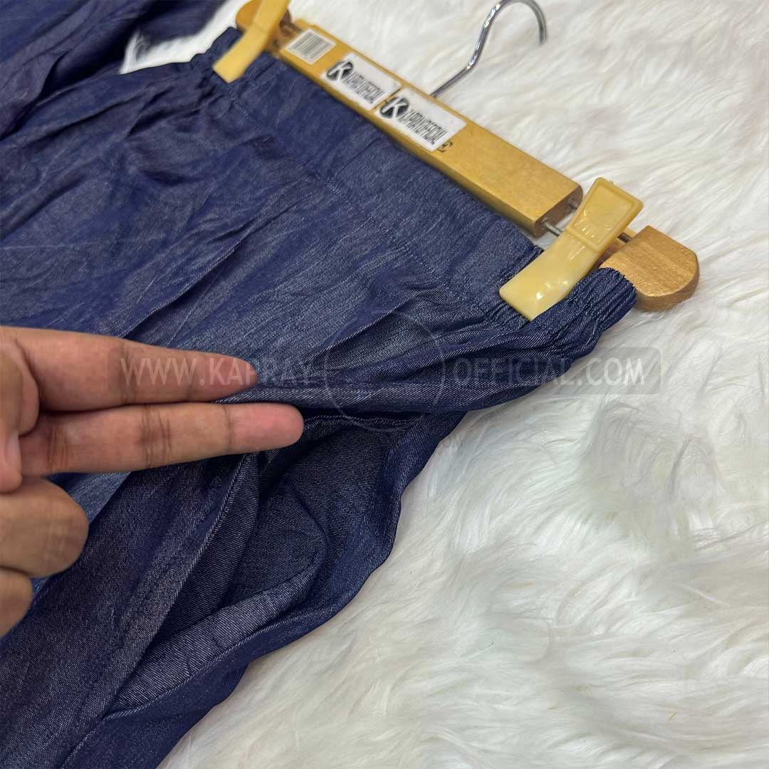 Korean Soft Denim Co-Ord Set for Women