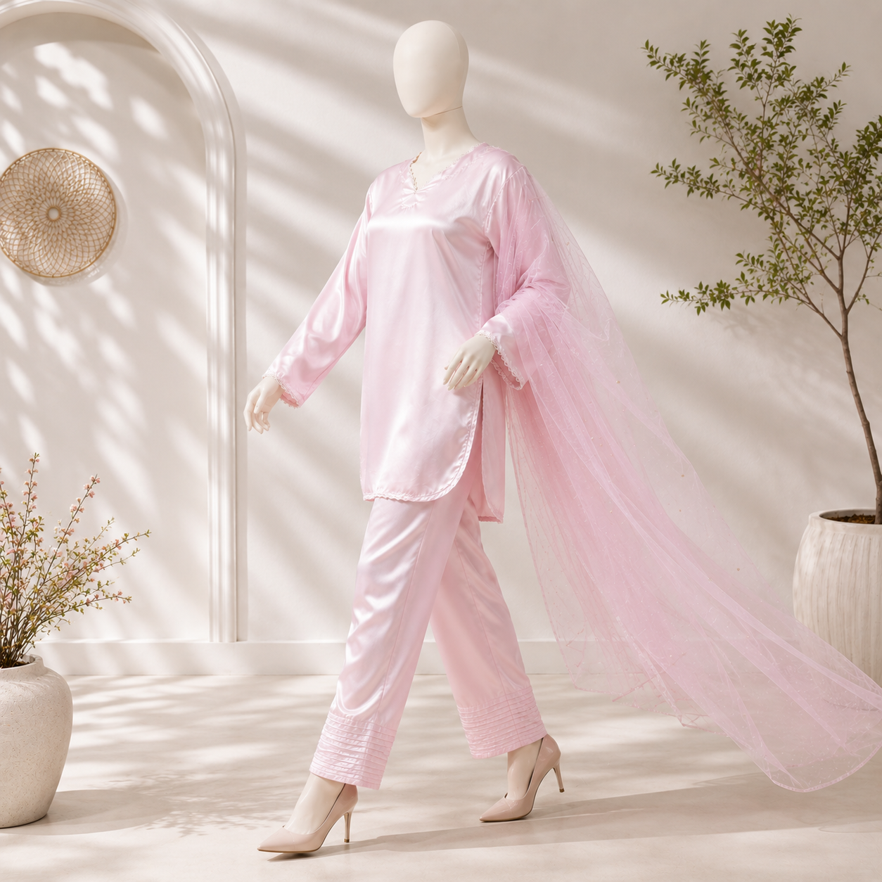 Korean Luxury Silk 3 Piece Suit