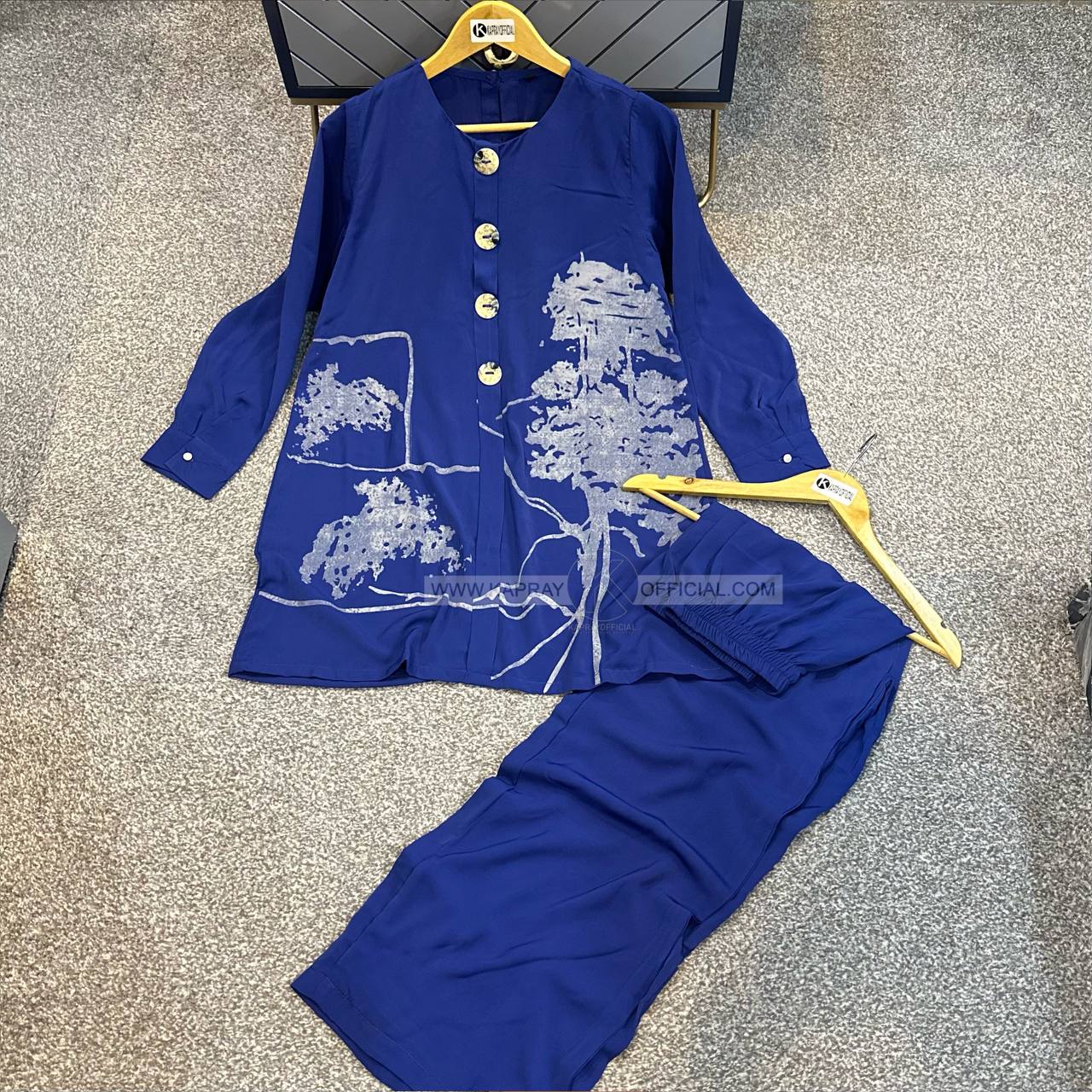 Block Print 2-Piece Suit