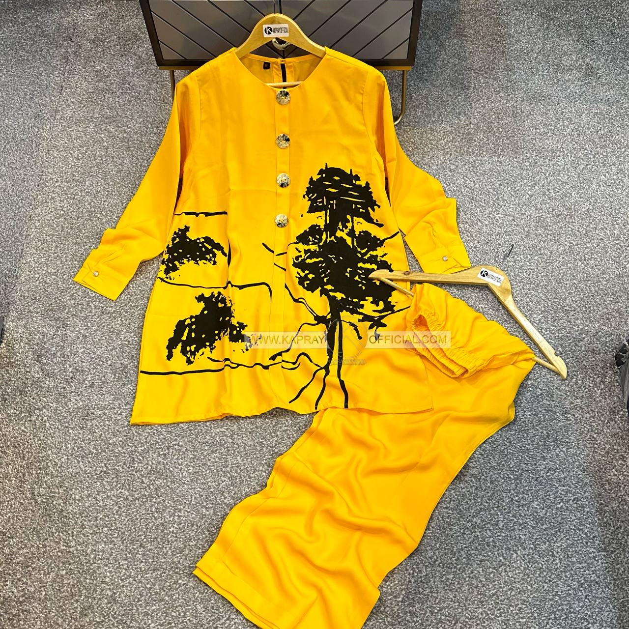 Block Print 2-Piece Suit