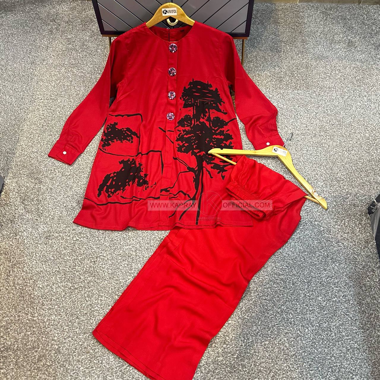 Block Print 2-Piece Suit