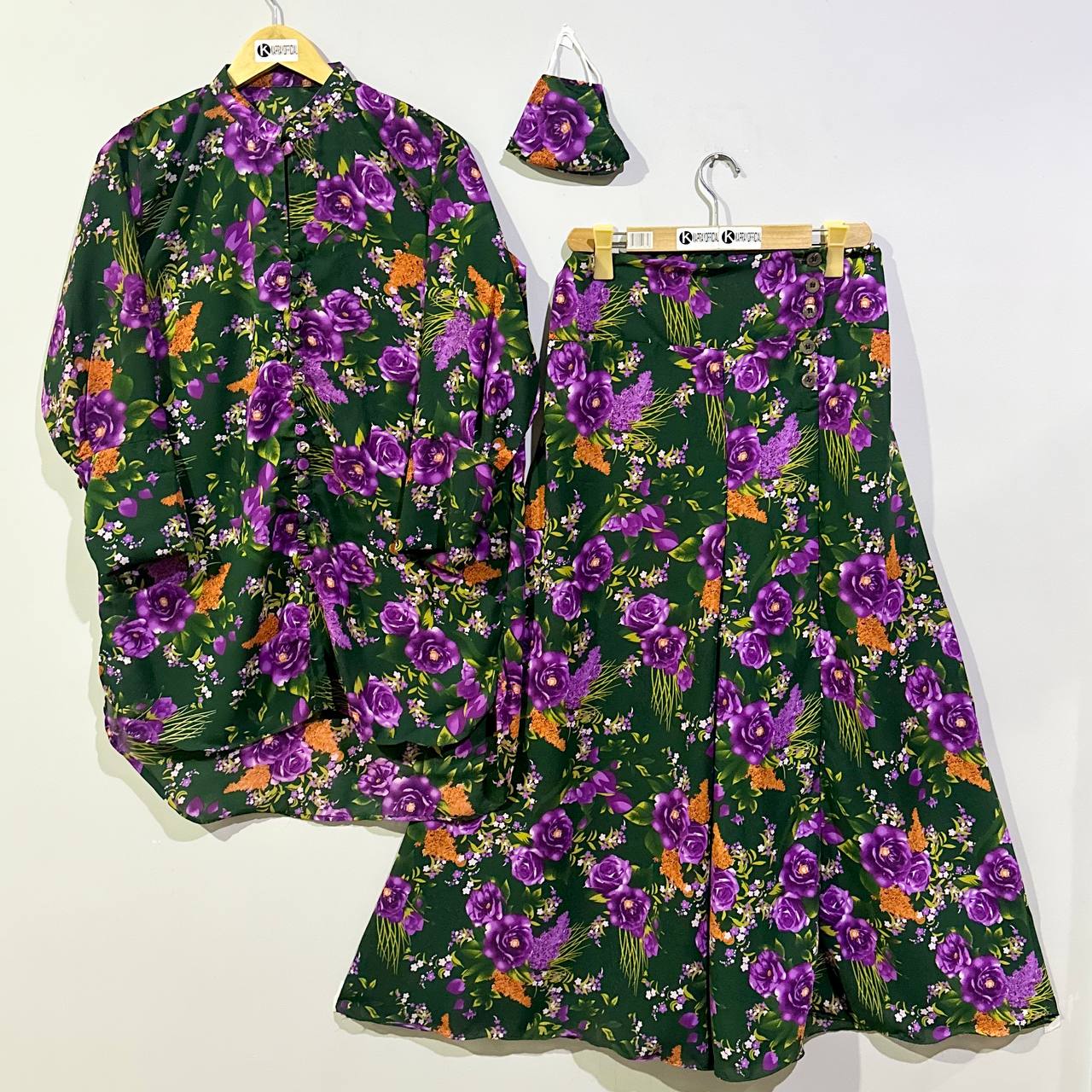 Western Short Shirt Style 2-Piece Suit K-18