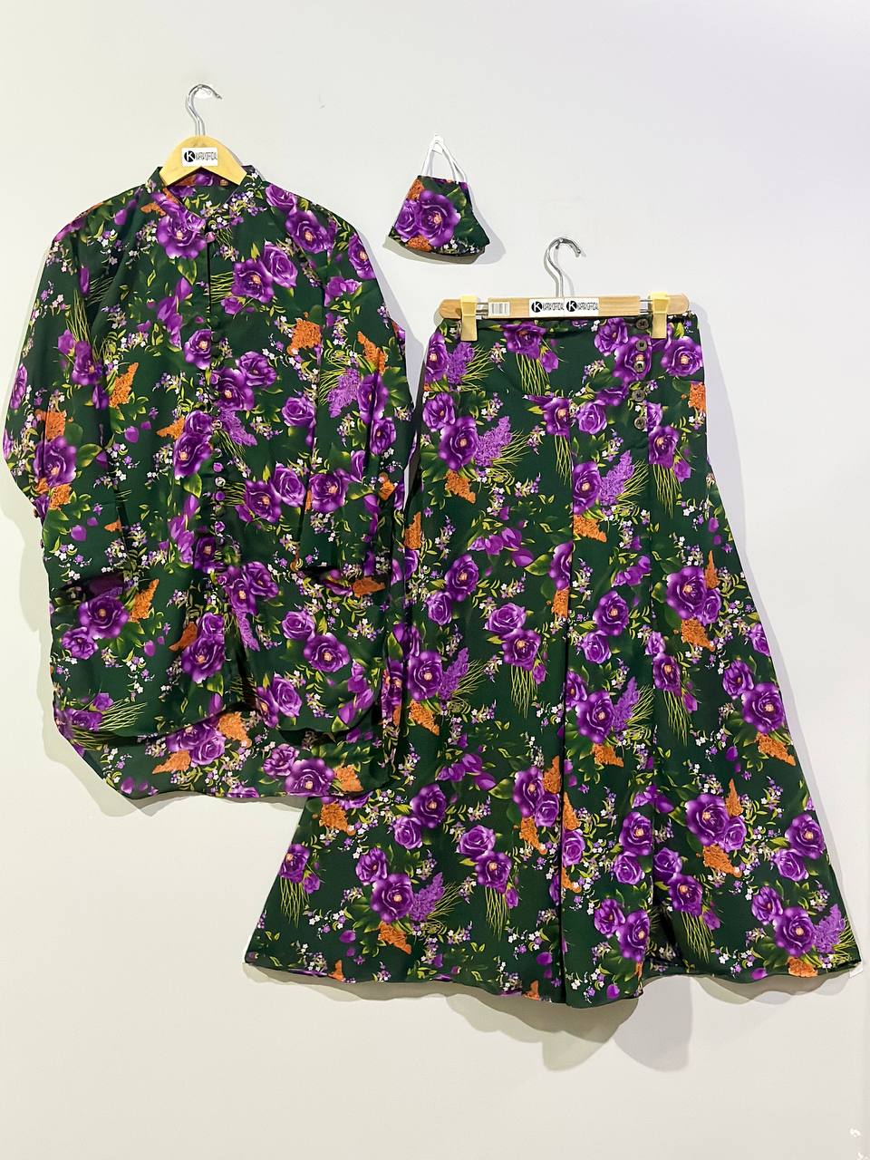 Western Short Shirt Style 2-Piece Suit K-18