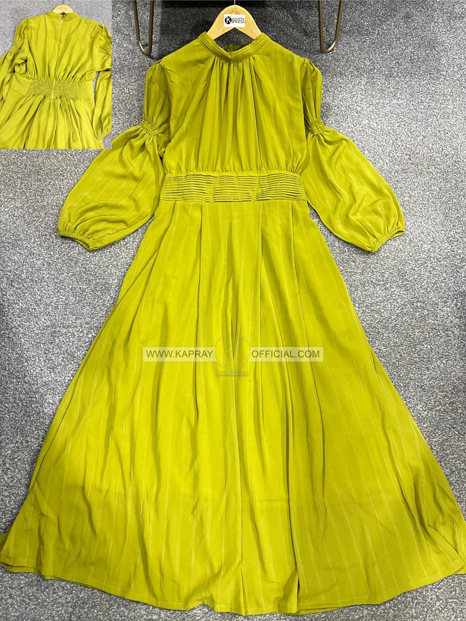 Glitter Frock Casual Wear Balloon Sleeves K-01