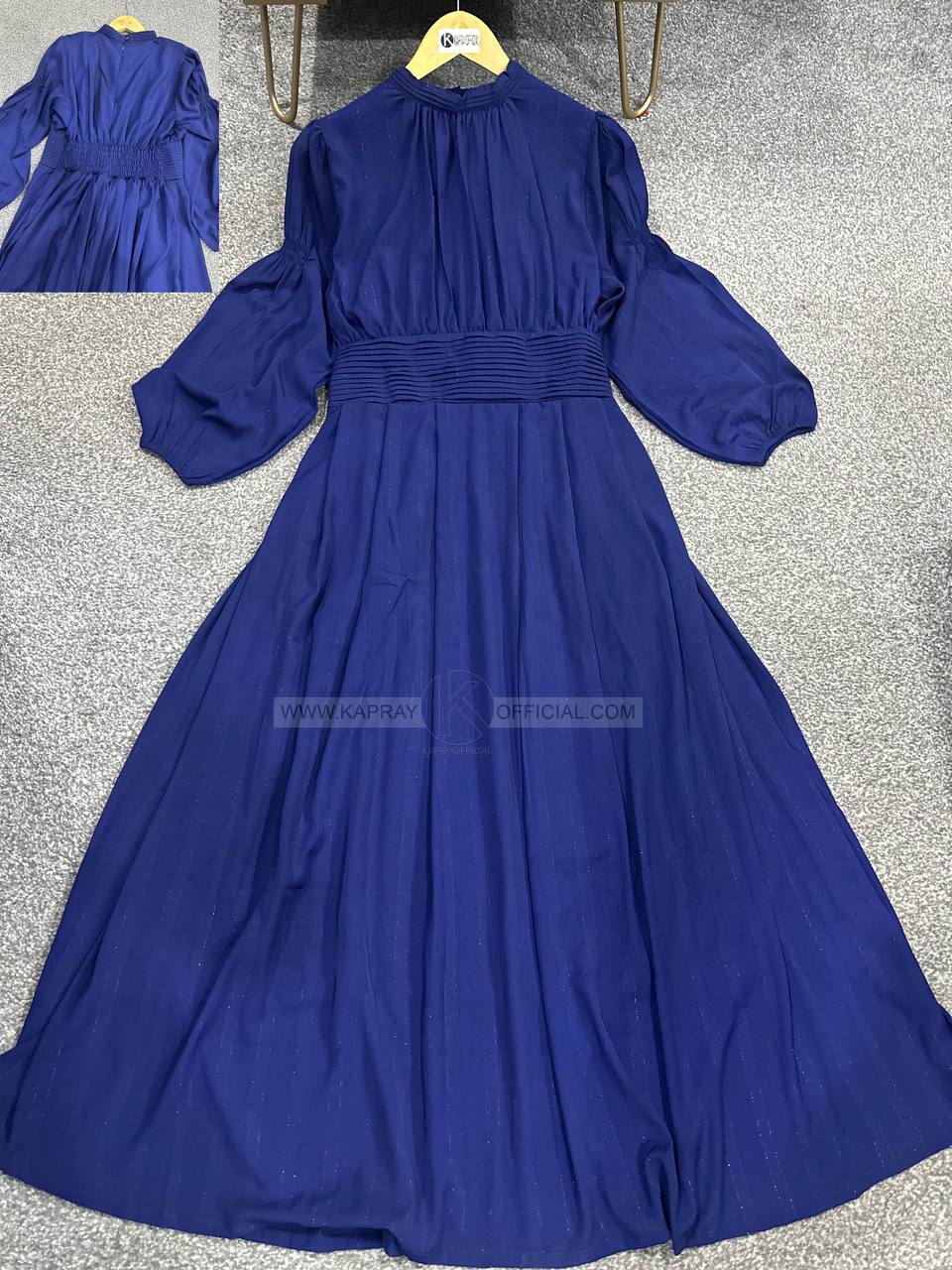 Glitter Frock Casual Wear Balloon Sleeves K-01