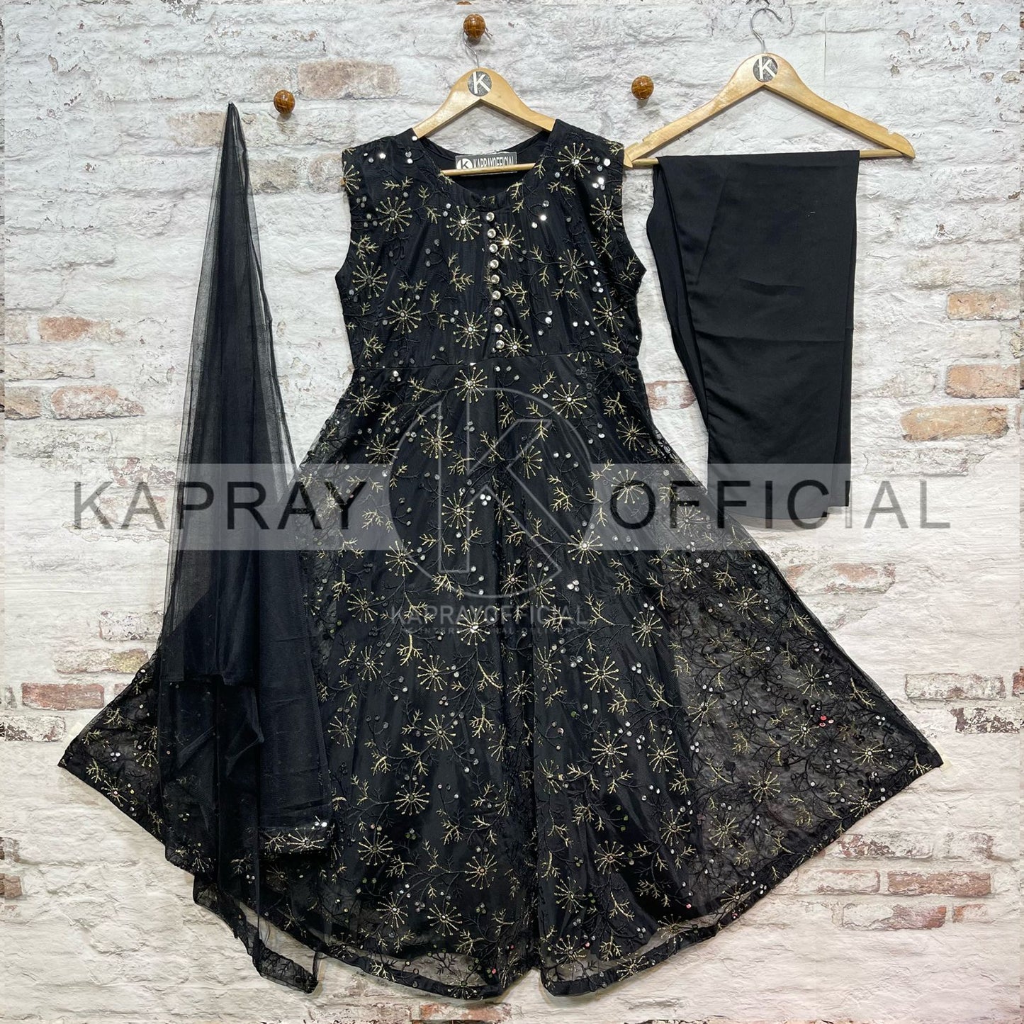 Fancy bridal embroidery 3-Piece Suit