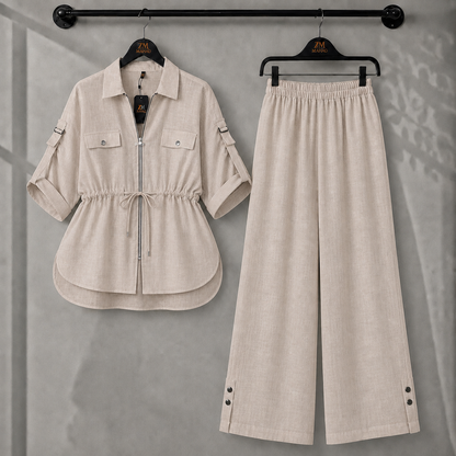 Laleh Turkish Irish Cotton Utility Co-Ord Set | ZM-032
