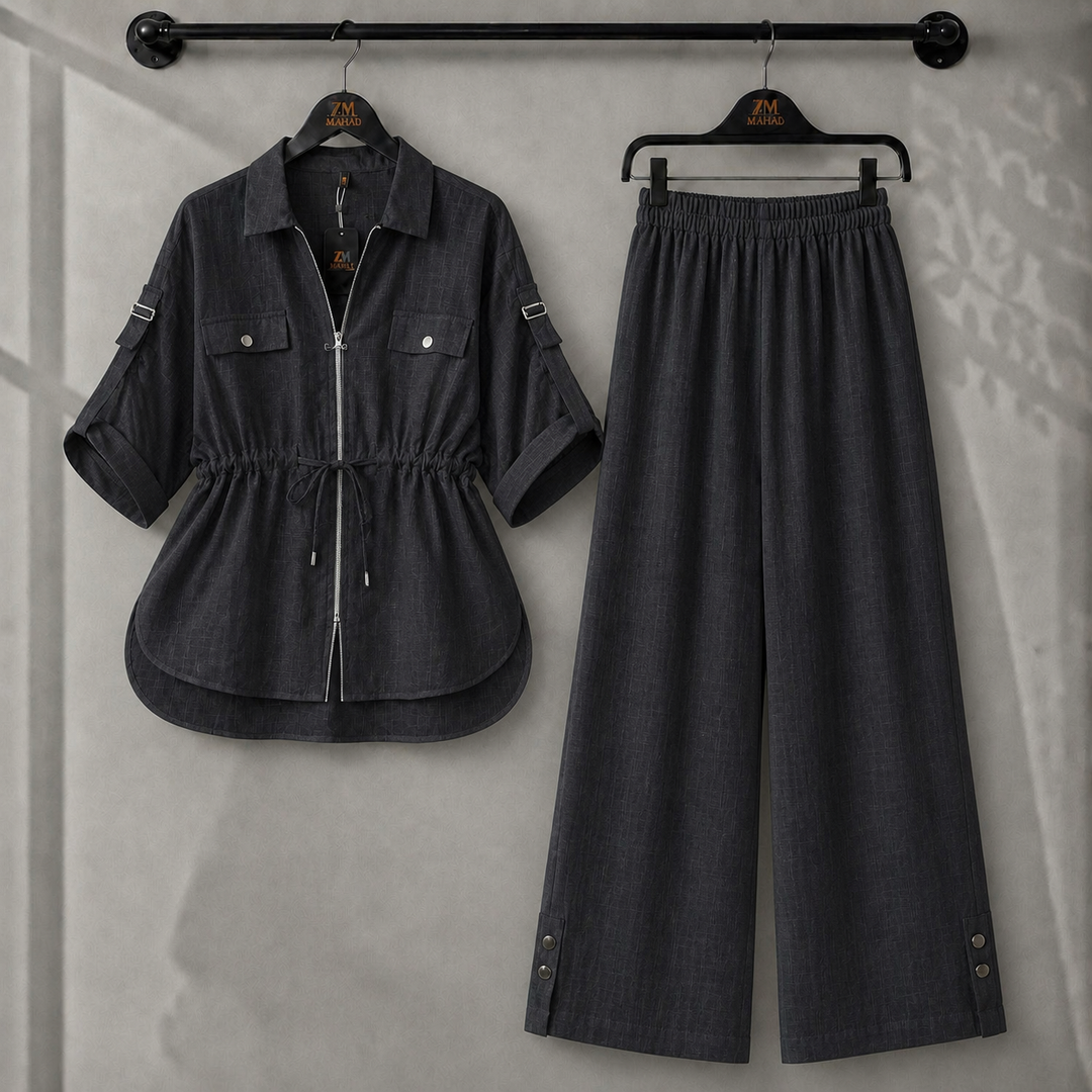 Laleh Turkish Irish Cotton Utility Co-Ord Set | ZM-032