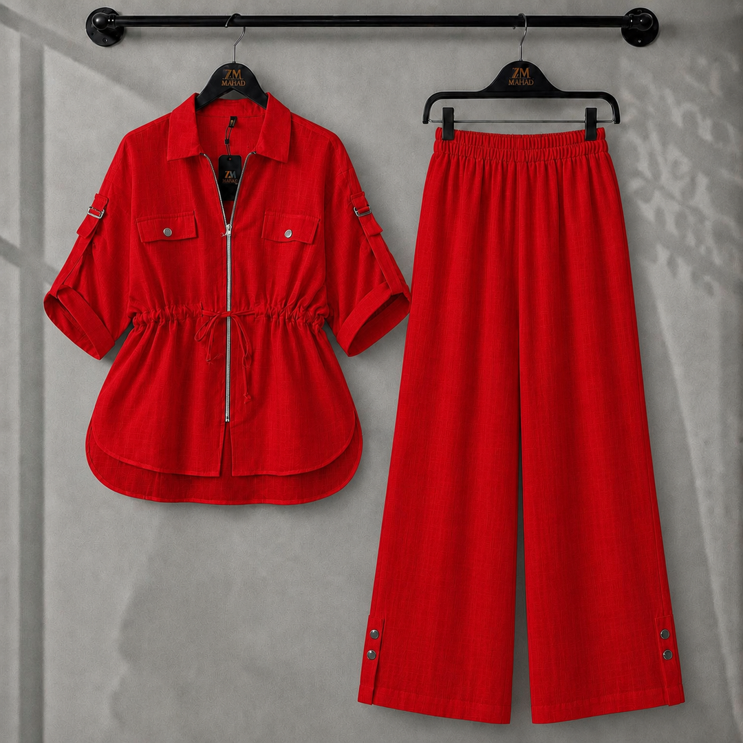 Laleh Turkish Irish Cotton Utility Co-Ord Set | ZM-032