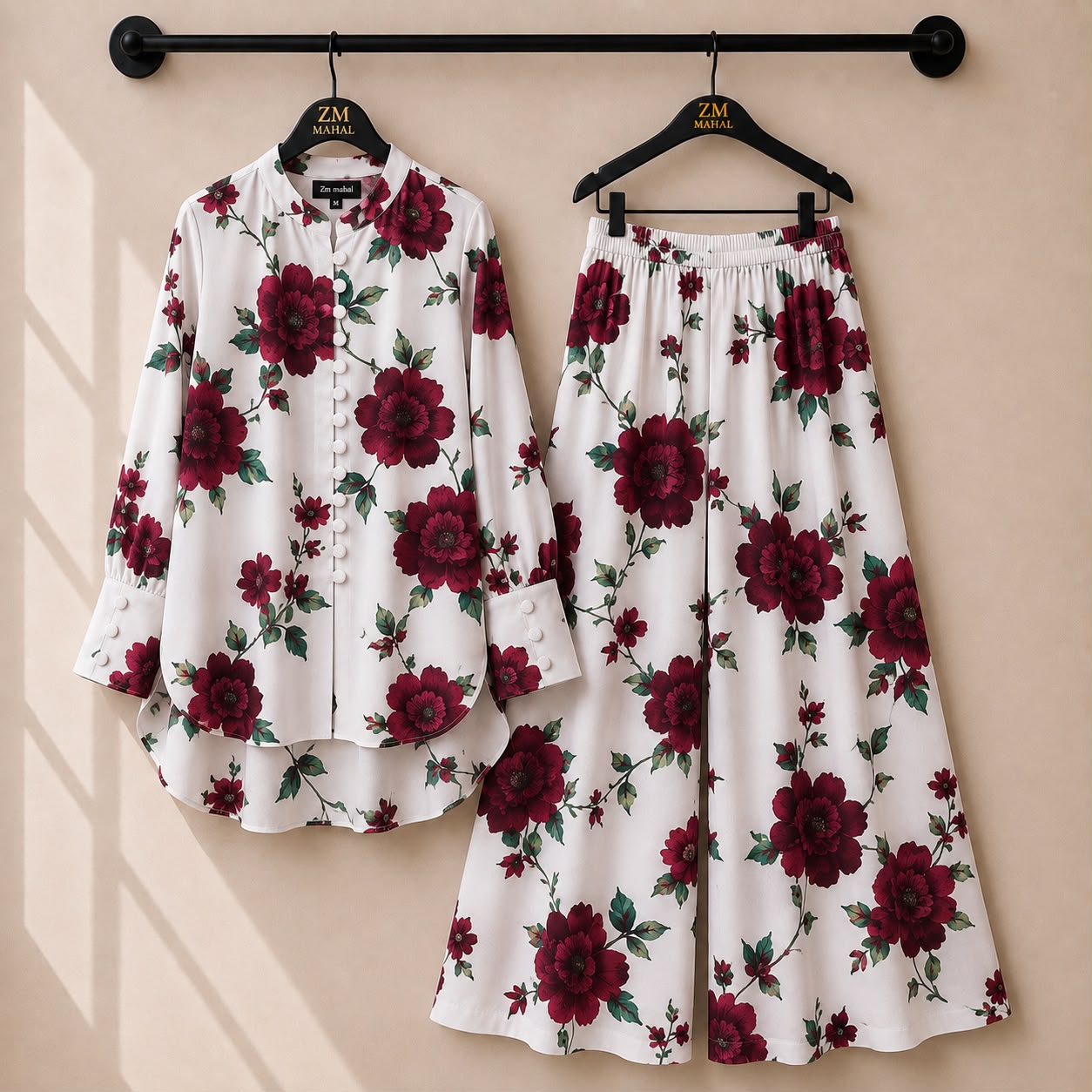 Floral Bloom Shirt & Palazzo Co-Ord Set