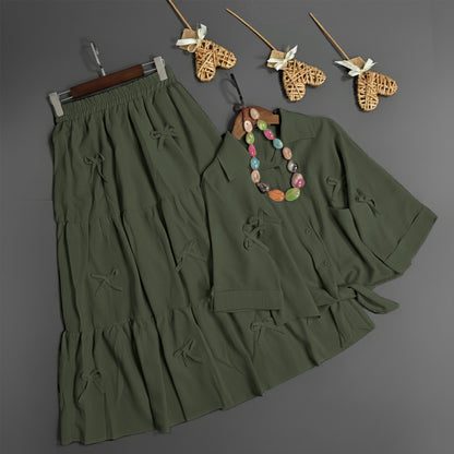 Luxe Bow Ribbon Charm 2-Piece Set