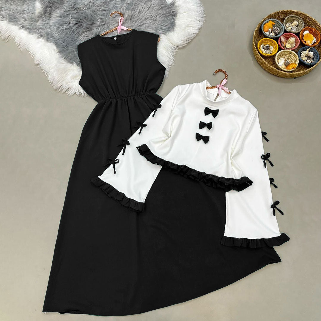 Ribbon Tie Elegant Maxi Dress