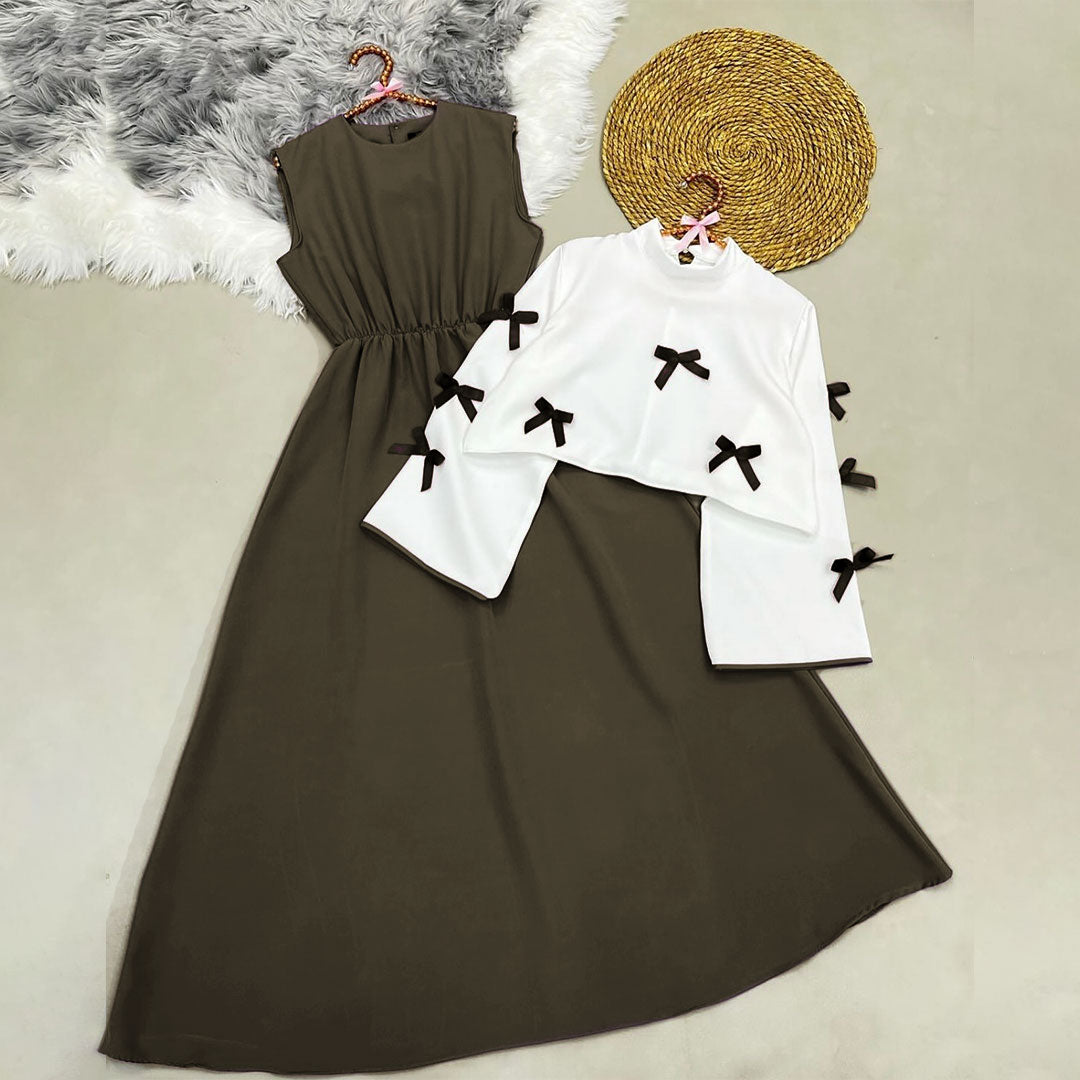 Tie Ribbon Elegant Maxi Dress