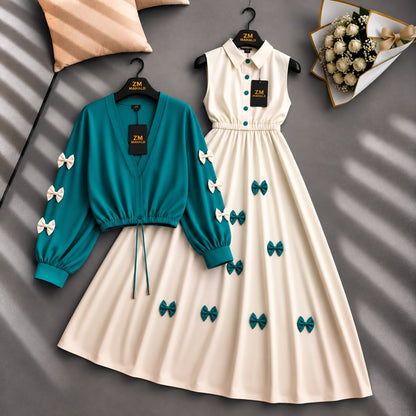 Wine Bow Classic Embellished Maxi