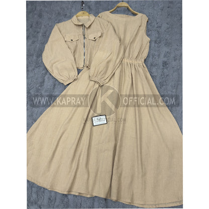 Elegant Two-Piece Maxi Set – Imported Fabric