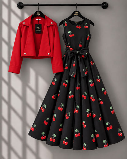 Luxe Bloom Jacket Maxi Set