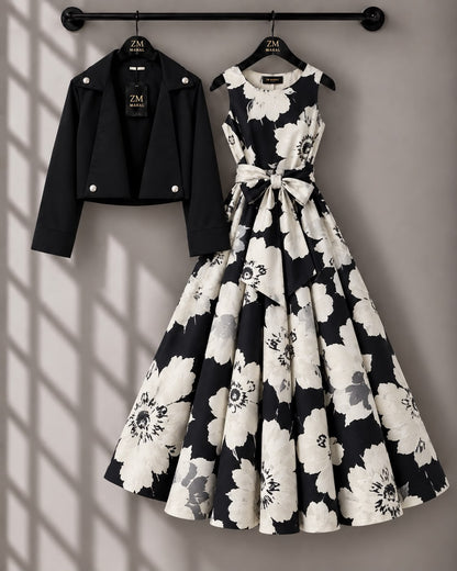 Luxe Bloom Jacket Maxi Set
