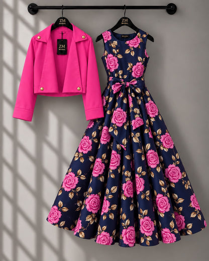 Luxe Bloom Jacket Maxi Set