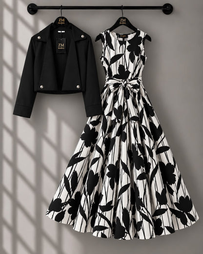 Luxe Bloom Jacket Maxi Set
