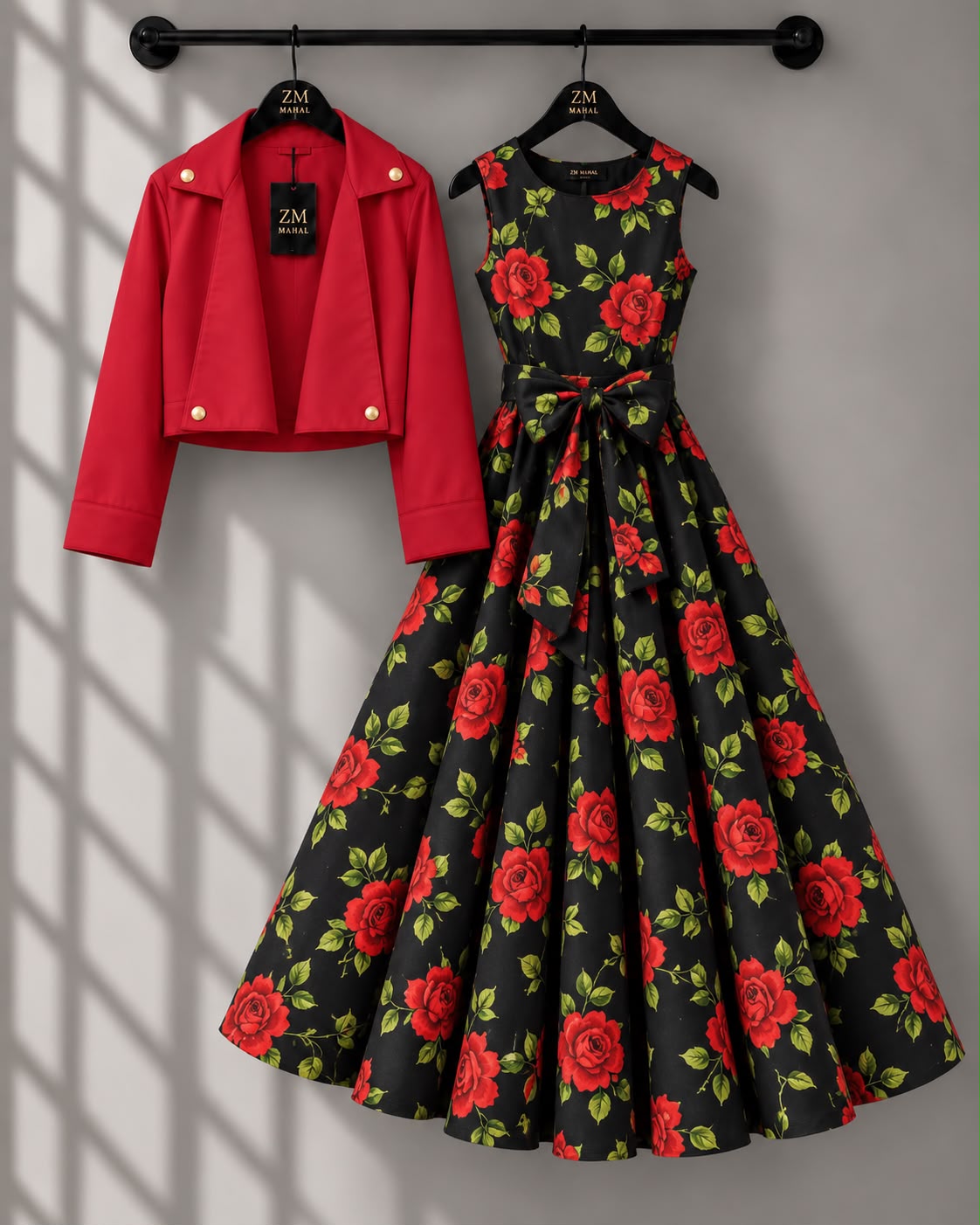Luxe Bloom Jacket Maxi Set