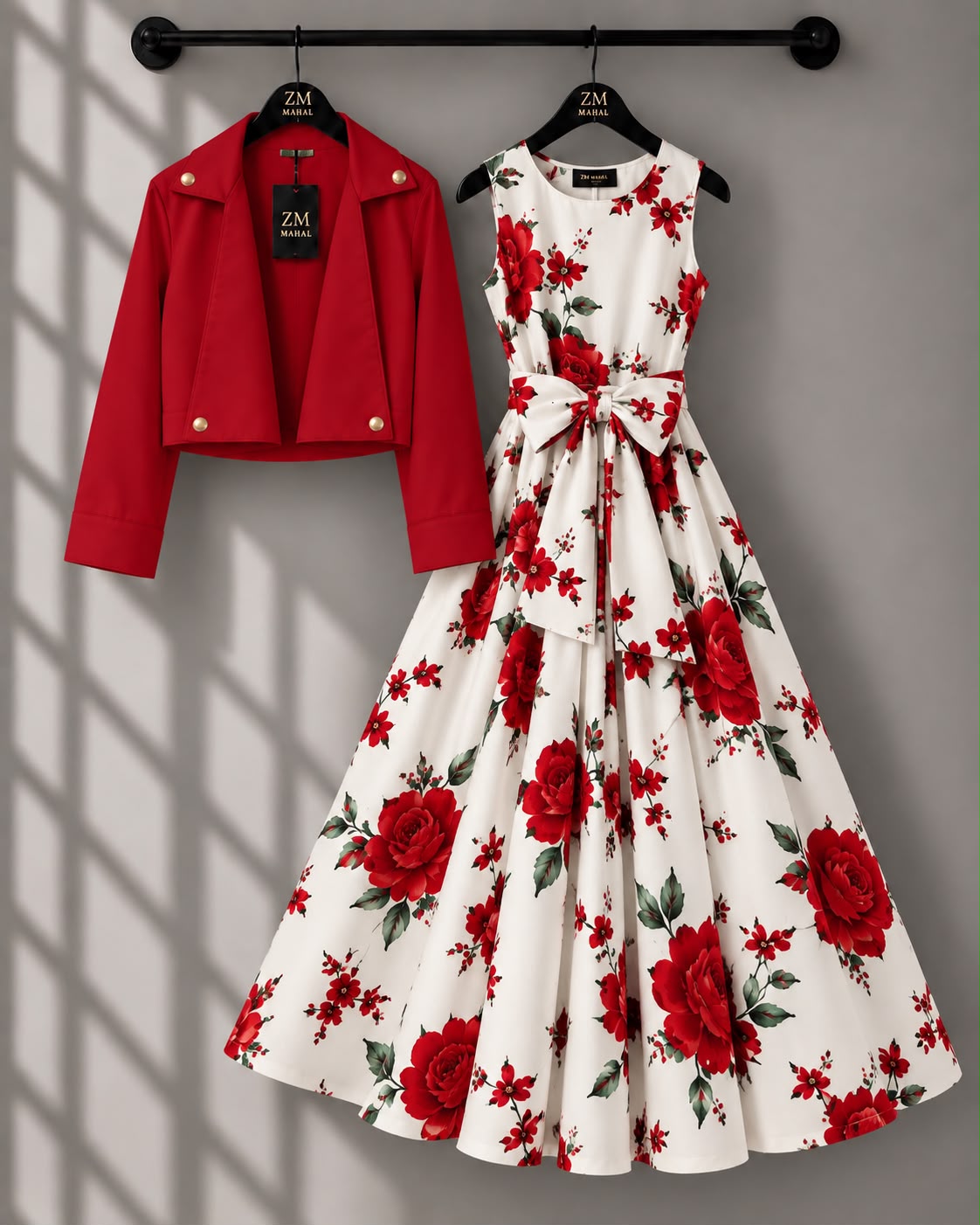 Luxe Bloom Jacket Maxi Set
